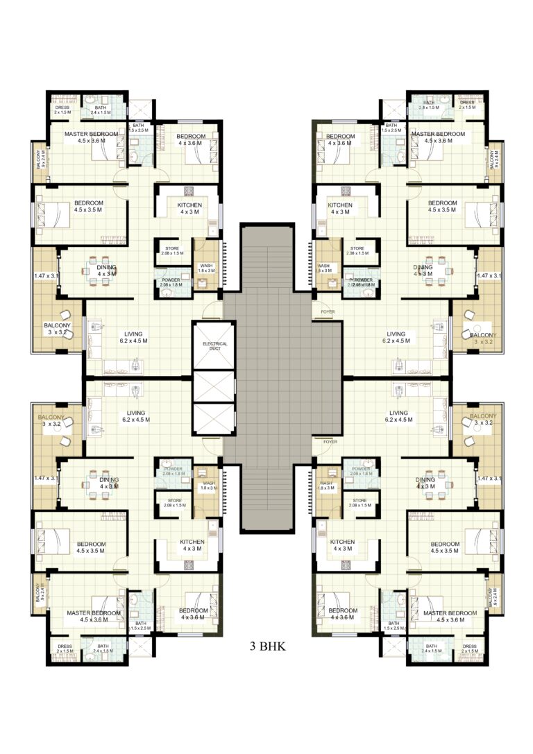 X North Facing House Floor Plan Architego