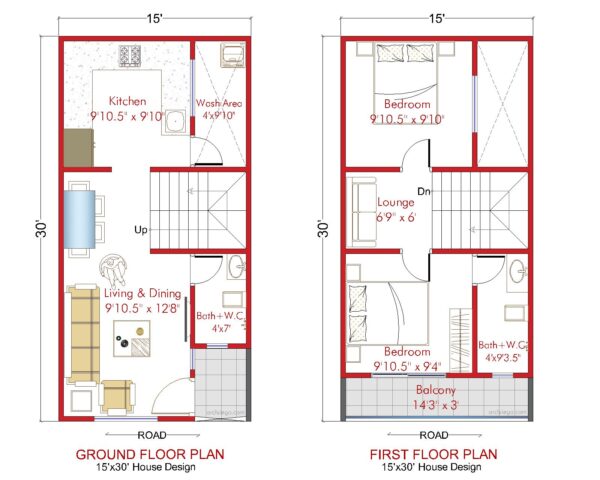 X House Plan Bhk Sq Ft Architego